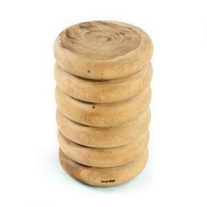 Hocker BAZAR BIZAR Umiko Suarholz Natur Beige 45 cm small 0