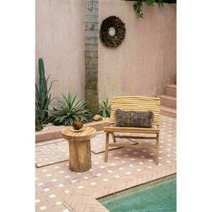 Beistelltisch BAZAR BIZAR Inti Teakholz Natur Beige 30x45 cm Stools & Side Tables 1 Beistelltisch BAZAR BIZAR Inti Teakholz Natur Beige 30x45 cm Stools & Side Tables small 1