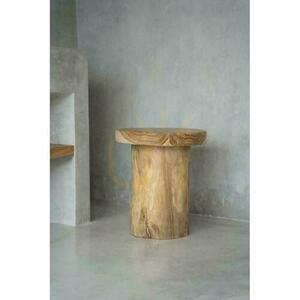 Beistelltisch BAZAR BIZAR Inti Teakholz Natur Beige 30x45 cm Stools & Side Tables 6 Beistelltisch BAZAR BIZAR Inti Teakholz Natur Beige 30x45 cm Stools & Side Tables small 6