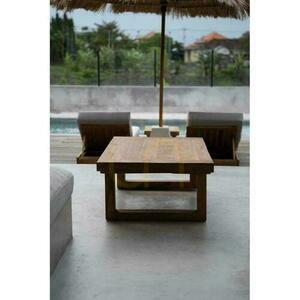 Couchtisch BAZAR BIZAR Teakholz natur Beige 70 cm Coffee Tables small 7