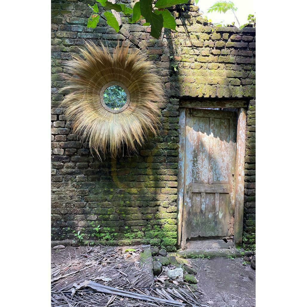 Anzeige Spiegel BAZAR BIZAR Natur Gras Beige 90 cm Mirrors Spiegel BAZAR BIZAR Natur Gras Beige 90 cm Mirrors