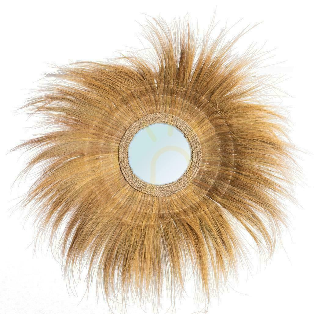 Prüfen Spiegel BAZAR BIZAR Natur Gras Beige 90 cm Mirrors Spiegel BAZAR BIZAR Natur Gras Beige 90 cm Mirrors