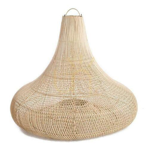Prüfen Pendelleuchte BAZAR BIZAR Shala Rattan Natur Beige L