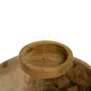 Kerzenteller BAZAR BIZAR Teakholz natur 29 cm small 1