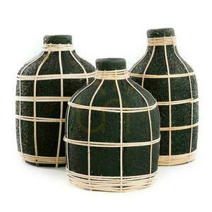 Vase BAZAR BIZAR Terracotta Collection Schwarz Natur M Terrakotta Rattan 3 Vase BAZAR BIZAR Terracotta Collection Schwarz Natur M Terrakotta Rattan small 3