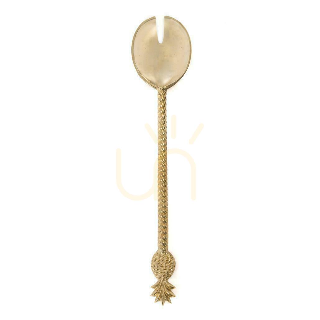 Prüfen Salatgabel BAZAR BIZAR Ananas Messing Gold 26 cm Salatgabel BAZAR BIZAR Ananas Messing Gold 26 cm