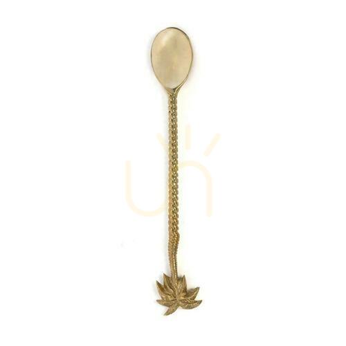 Prüfen Langer Löffel BAZAR BIZAR Gold Messing 20 cm