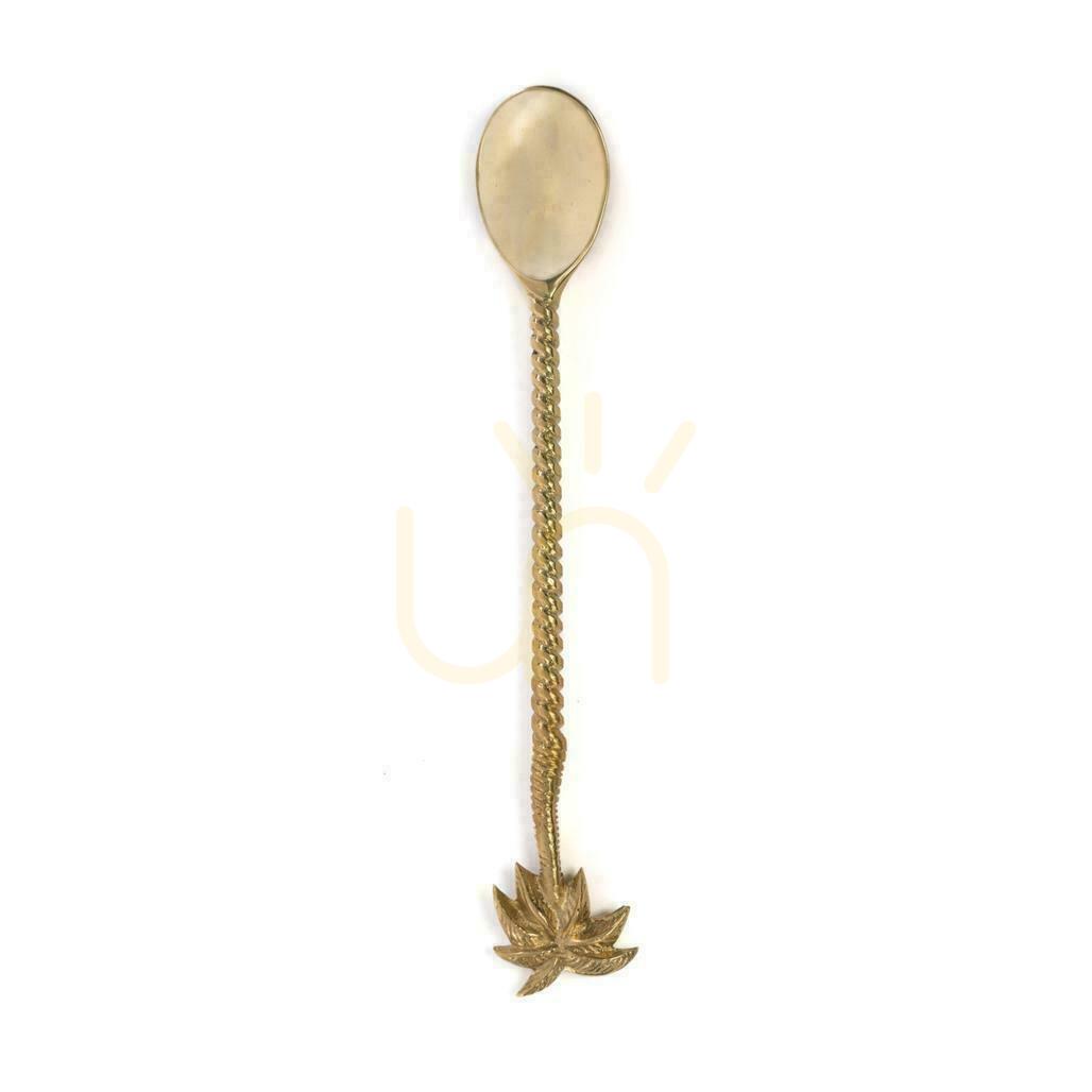 Prüfen Langer Löffel BAZAR BIZAR Gold Messing 20 cm Langer Löffel BAZAR BIZAR Gold Messing 20 cm