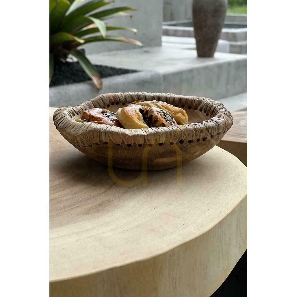 Anzeige Schale BAZAR BIZAR Bowls natürlich Teakholz Leder S Schale BAZAR BIZAR Bowls natürlich Teakholz Leder S