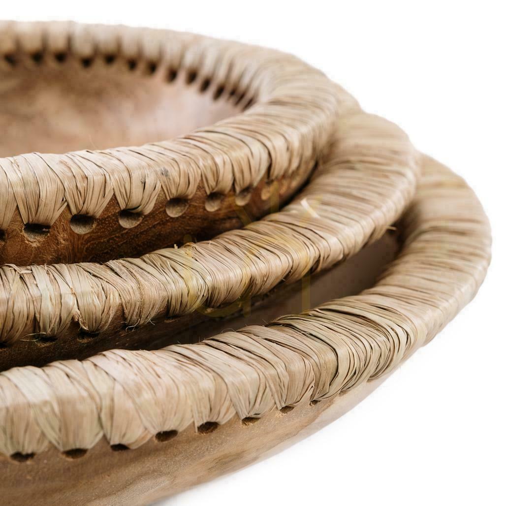 Vorschau Schale BAZAR BIZAR Bowls natürlich Teakholz Leder S Schale BAZAR BIZAR Bowls natürlich Teakholz Leder S