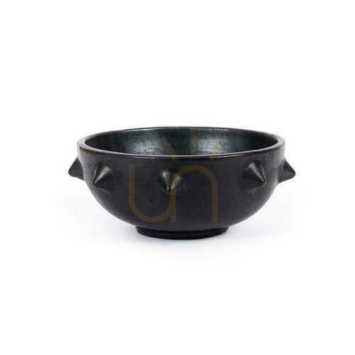 Prüfen Schale BAZAR BIZAR Burned Collection Terrakotta Schwarz 22 cm