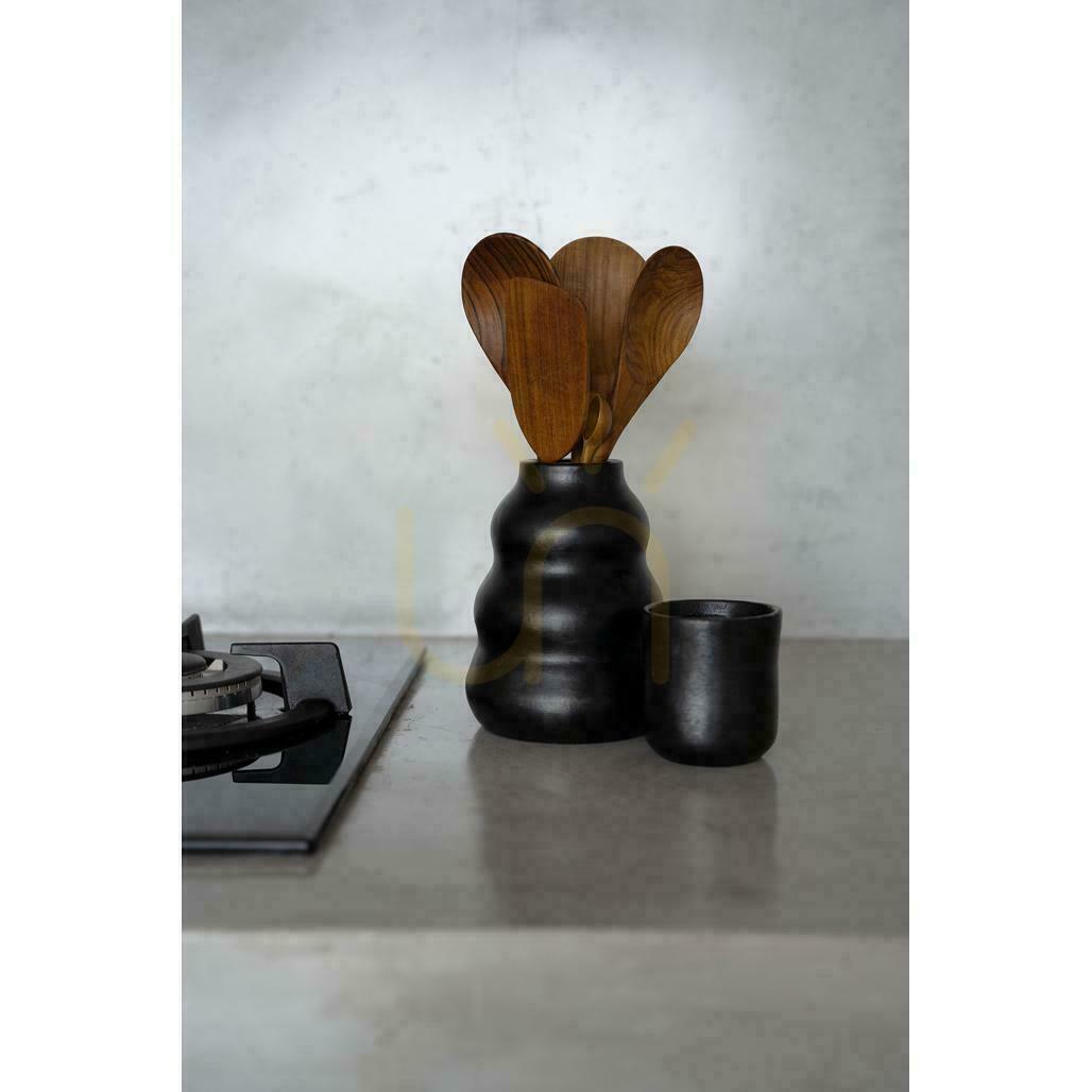 Anzeige Vase BAZAR BIZAR Terrakotta Schwarz Burned Collection 17 cm Vase BAZAR BIZAR Terrakotta Schwarz Burned Collection 17 cm