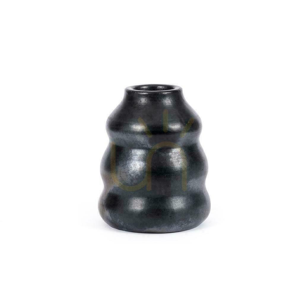 Prüfen Vase BAZAR BIZAR Terrakotta Schwarz Burned Collection 17 cm Vase BAZAR BIZAR Terrakotta Schwarz Burned Collection 17 cm
