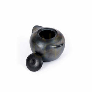 Terrakotta-Vorratsdose mit Deckel BAZAR BIZAR The Burned Jar L schwarz 1,4 l small 8