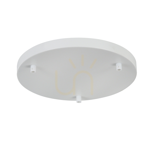 Prüfen Weißer Deckenbaldachin für drei Pendel Maytoni Universal base SPR-BASE-R-03-W, 30 cm