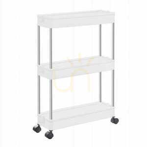 Schrank auf Rädern 3 Fachböden weiß - KSC007W01 small 0