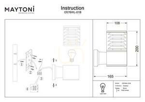 BRONX O576WL-01B Außenwandleuchte IP54 Maytoni small 7