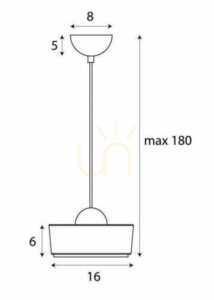 Pendelleuchte Max Light Lipari P0542 LED Weiß Gold gebürstet 16 cm 3 Pendelleuchte Max Light Lipari P0542 LED Weiß Gold gebürstet 16 cm small 3
