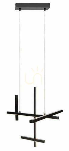 Prüfen Pendelleuchte Max Light Soho P0546 Graphit LED 25 W 90 cm