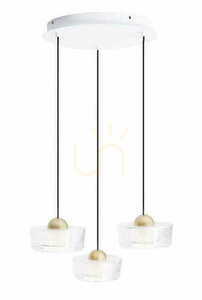 Pendelleuchte Max Light Lipari III P0543 3-flammig weiß gebürstet gold 35 cm 0 Pendelleuchte Max Light Lipari III P0543 3-flammig weiß gebürstet gold 35 cm small 0