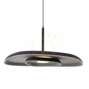 Pendelleuchte Max Light Deux P0560 schwarz grau Filz 30 cm small 1