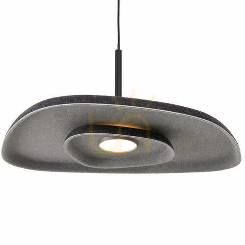 Prüfen Pendelleuchte Max Light Deux P0560 schwarz grau Filz 30 cm