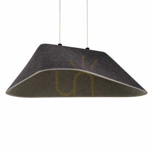 Prüfen Pendelleuchte Max Light Carbon P0567 schwarz grau Filz 50 cm LED 8W