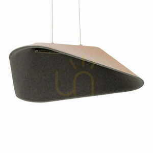Pendelleuchte Max Light Carbon P0568 Creme Grau Filz 50 cm LED small 3