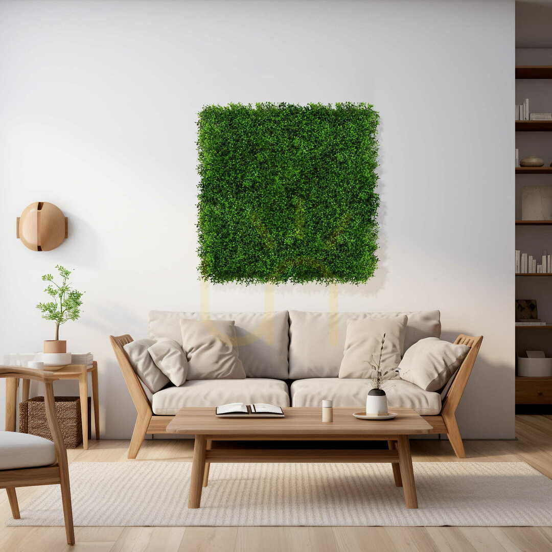 Zeige Künstlicher grüner Buxus UV-Matte 50x50cm Künstlicher grüner Buxus UV-Matte 50x50cm