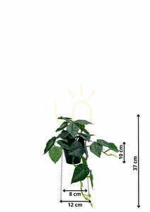 Künstliche Philodendron-Pflanze 37 cm small 1