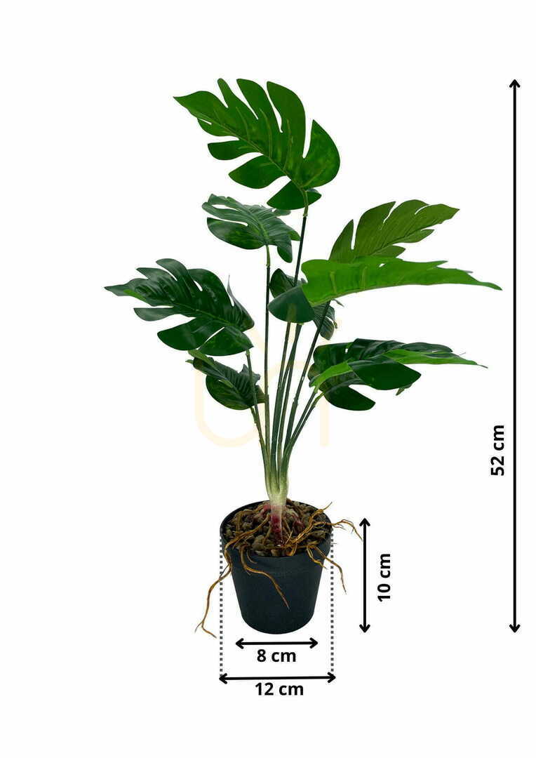 Aussicht Künstliche Monstera-Hohlpflanze 52 cm Künstliche Monstera-Hohlpflanze 52 cm