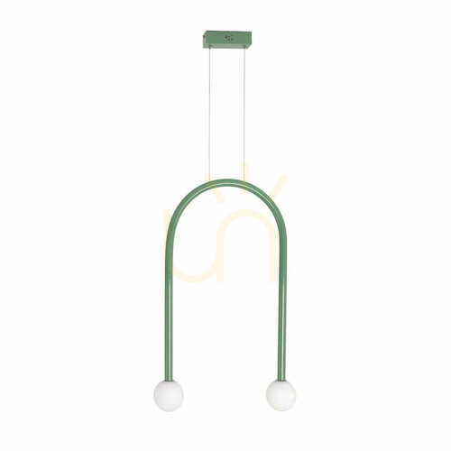 Prüfen Pendelleuchte Max Light Enigma P0522 Grün 2-flammig 40 cm