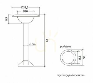 Wegeleuchte SU-MA FEBE schwarz 63 cm IP65 1081-63 small 3