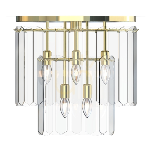 Prüfen Deckenleuchte Zuma Line NIRA MX3523-8M-EGN goldfarben, Klarglas, 8×E14 43 cm