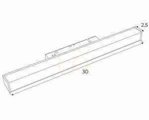 LED Schienenleuchte Max Light MAX M0023N weiß 30 cm 9,4W 3000K magnetisch small 2
