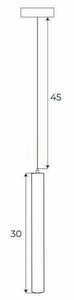 Magnetische Pendelleuchte Maxlight Magnetic M0034N, weiß, 48 V, 3,8 W, 3000 K small 3