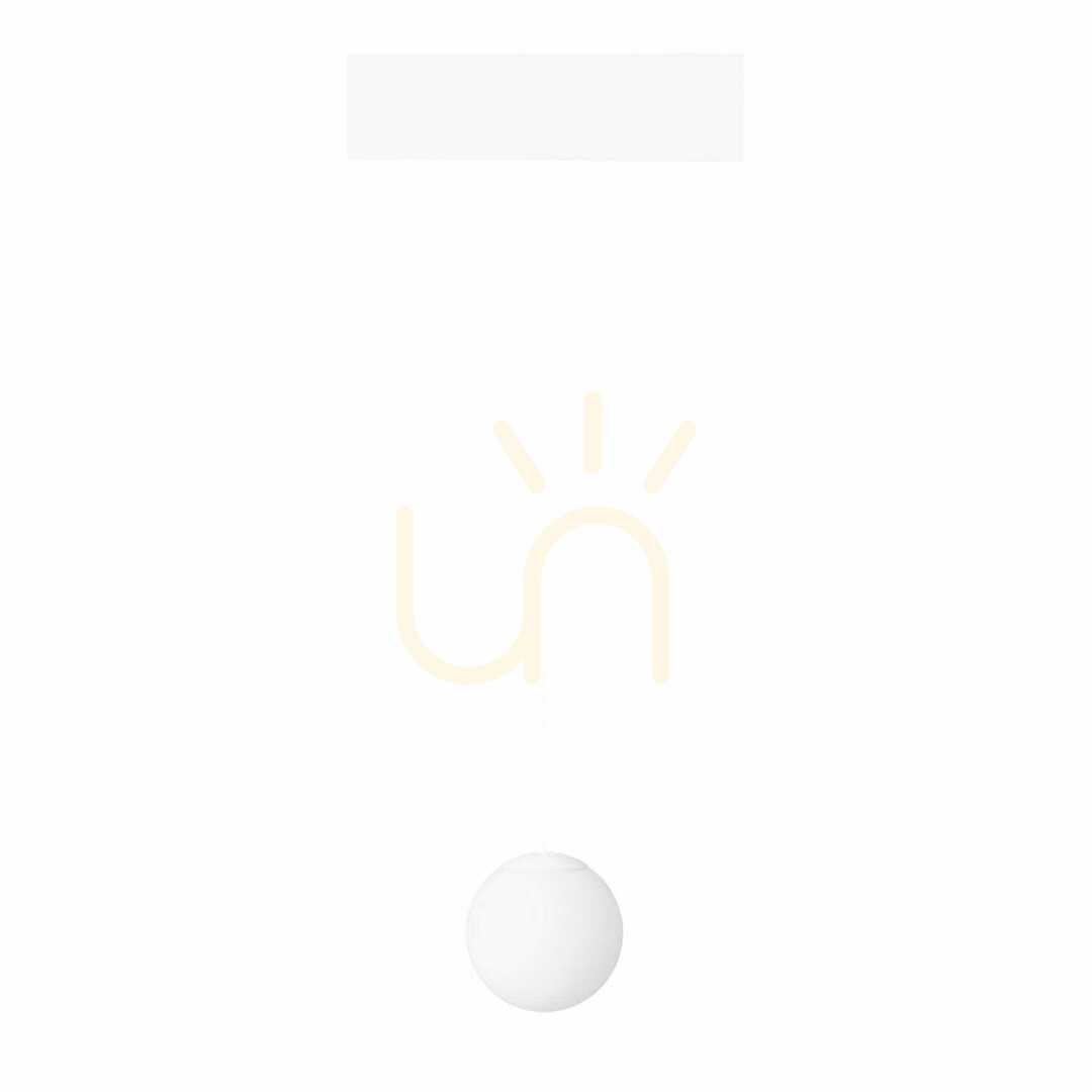 Závesné svetlo Max Light MAX M0045Z biele Zigbee 5,4W 2700-5000K