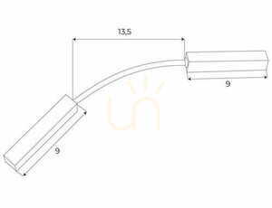 Stromschienen-Verbinder Max Light MAX Magnetic MA0020 weiß 31,5 cm small 1