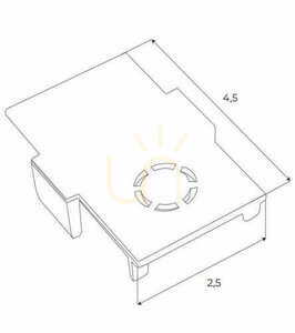 Endkappe für Sammelschiene Max Light MAX Magnetic weiß Kunststoff MA0027 small 1
