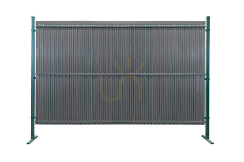Prüfen Vertikale Zaunlatten 123x250cm RD03 Anthrazit Set