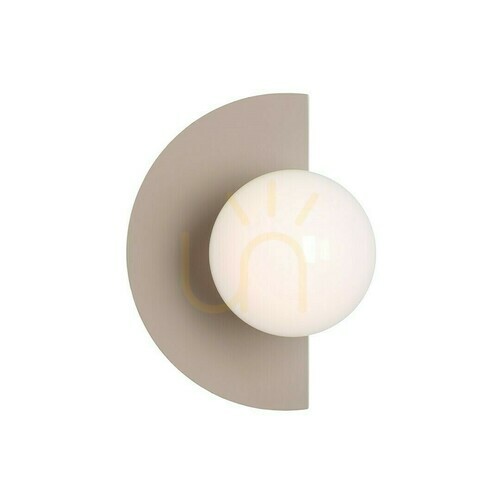 Prüfen Wandleuchte Loop Beige Aldex Metall Glas 1125C17