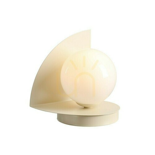 Prüfen Schreibtischlampe Aldex Loop Creme Metall Glas 1125B9