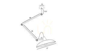 Verstellbare Wand- und Deckenleuchte Aldex Melos Cobalt 808PL_G25, kobaltblau, E27 small 4