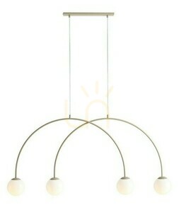 Aldex Una 4 S Pendelleuchte, beige, 4×E14, 130 cm, 1116L17_S small 0