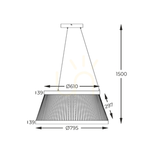 Pendelleuchte Zuma Line BALU MD3328-2M-3BT LED small 4