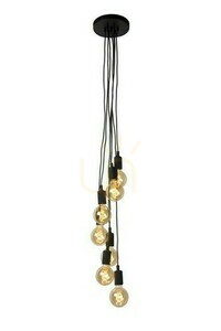 Pendelleuchte Lucide FIX Multiple schwarz Metall 7-flammig 08408/07/30 small 0