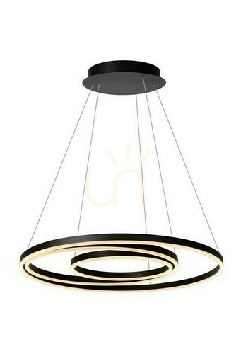 Prüfen Pendelleuchte Lucide TRINITI Schwarz 80 cm LED 136W 46402/99/30