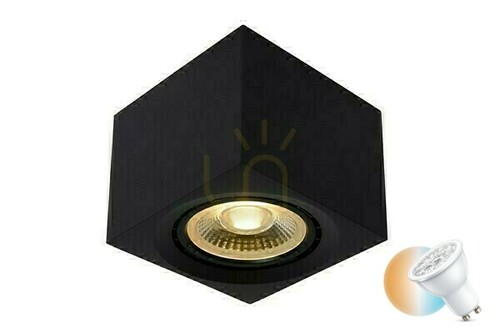 Prüfen Downlight Lucide FEDLER schwarz LED GU10 dimmbar 12W 09922/12/30