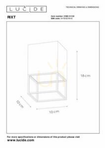 Lucide RIXT Deckenleuchte Schwarz/Mattgold E27 21120/01/30 small 4