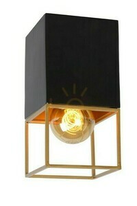 Lucide RIXT Deckenleuchte Schwarz/Mattgold E27 21120/01/30 small 0